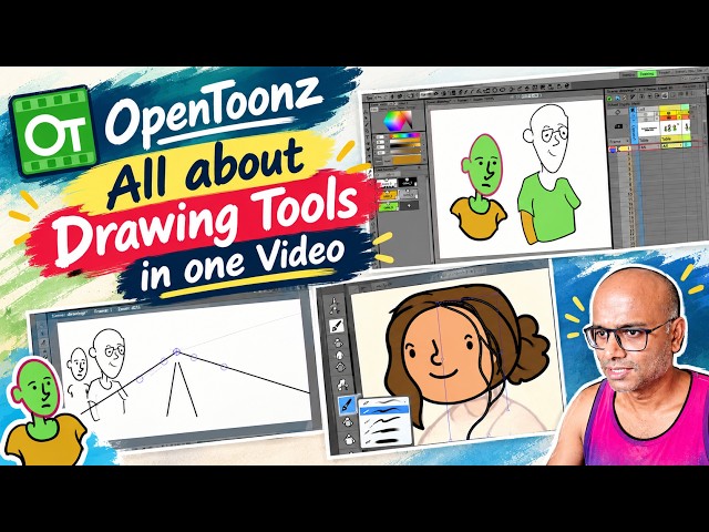 All About OpenToonz Drawing Tools | Complete Drawing Tools Tutorial