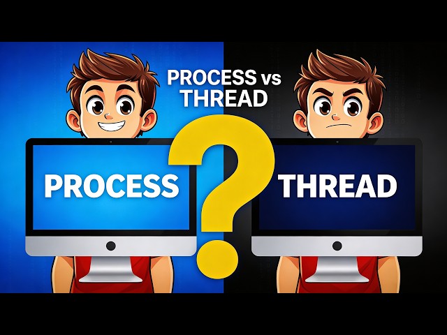 Process vs Thread in Operating System (With Easy Examples)