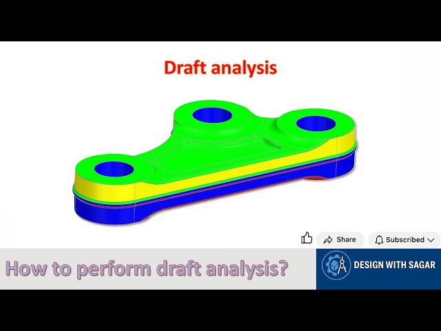 How to Perform Draft Analysis in NX | Siemens NX Mold Design Tutorial #designwithsagar #nxcad