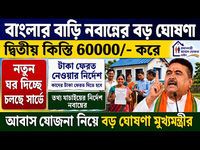 Many Caught in Bangla Awas Yojana Verification Drive | Bangla Awas Yojana Big Update