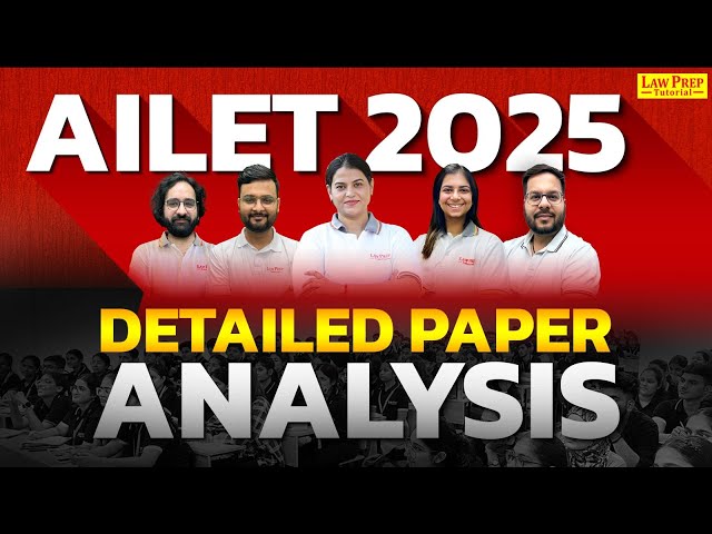 AILET 2025 Paper Analysis | AILET Paper Analysis | AILET Paper Solution Live | AILET 2025