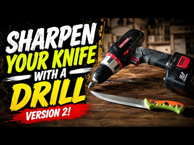 I Sharpened a Knife with a Drill… AGAIN!