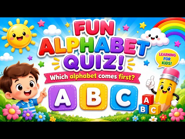 ABC Learning Quiz for Kids | Which alphabet comes First? | #abcd  #abc | Quiz Studio