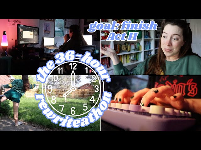 ☀️ The 36-hour (Re)writeathon 🌒 | a Weekend Relay writing vlog!