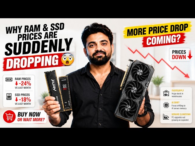 More Price Drops Coming 😳 Why RAM & SSD Prices Are Suddenly Dropping 👀