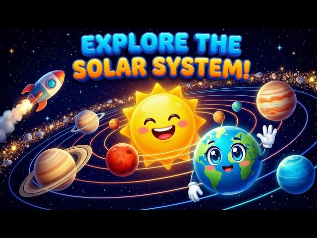 Solar System Song for Kids 🌟 Learn Planets & Space | Fun Educational Song