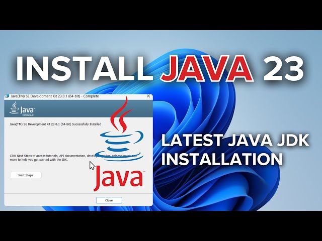 How to Download & Install Java JDK 23 on Windows 11 (2025)