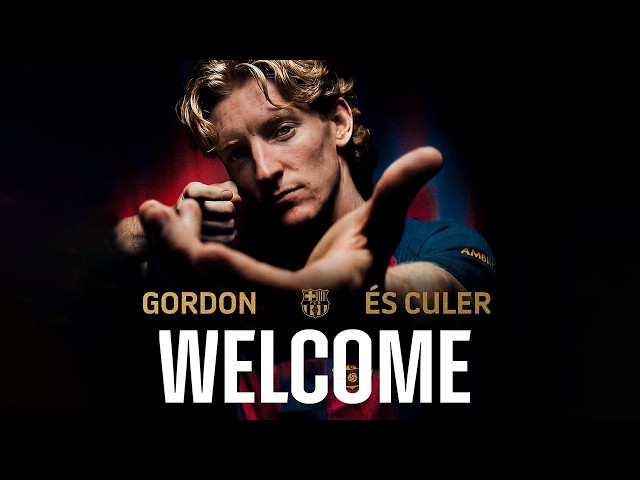 ANTHONY GORDON SIGNS HIS CONTRACT AS A NEW PLAYER OF FC BARCELONA📝🔵🔴