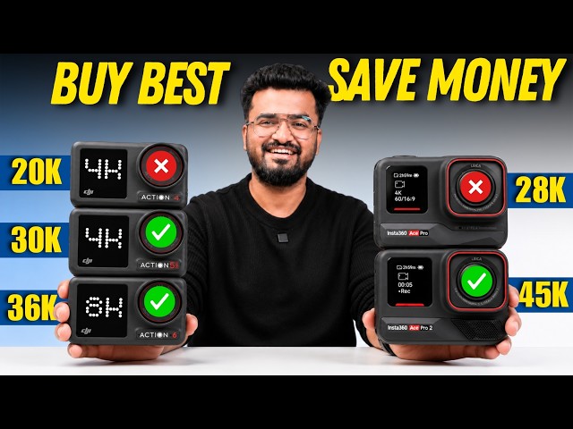 DJI Action 6 vs 5 Pro VS 4 vs Insta360 Ace Pro 2 | Best Action Camera in 2026?