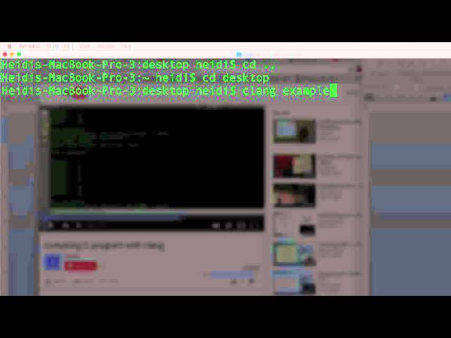 Compile and Run a C Program on Mac (or Linux) with Clang
