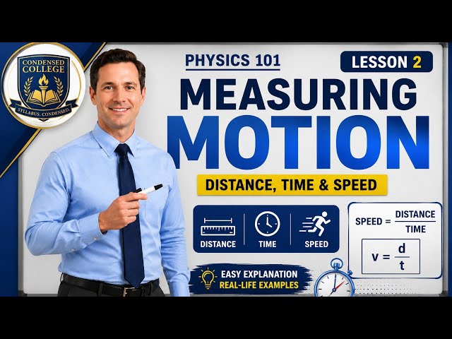 Physics for Beginners | Measuring Motion, Distance, Time & Speed (Lesson 1)