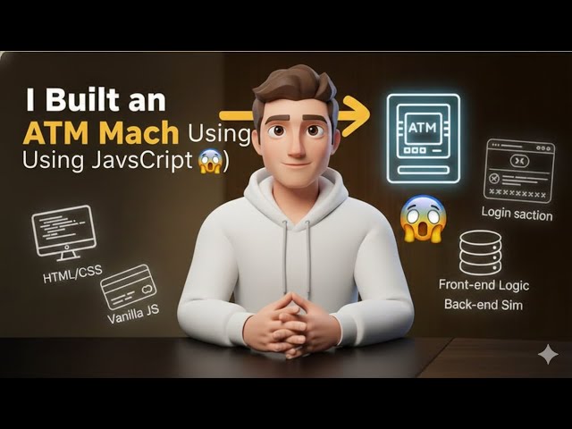 I Built an ATM Machine Using JavaScript 😱 (No Framework)