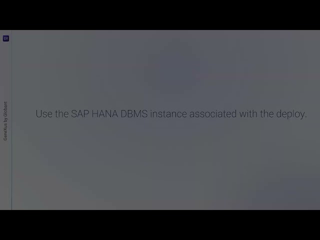Deployment to SAP Business Technology Platform