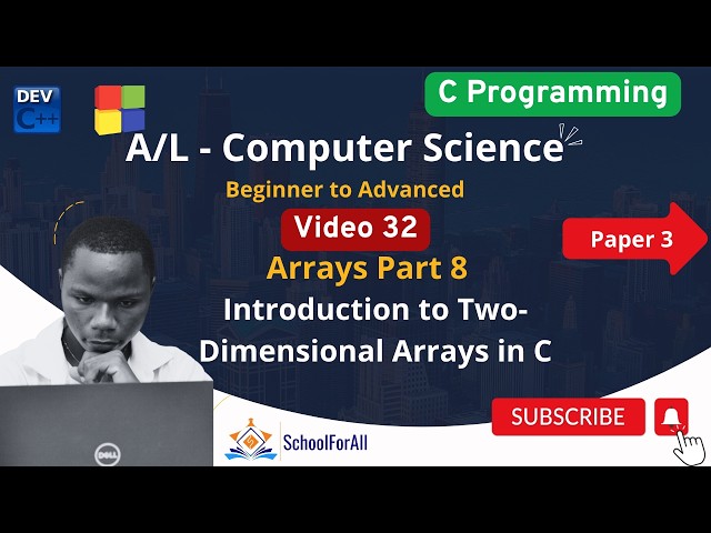 Introduction to Two Dimensional Arrays in C