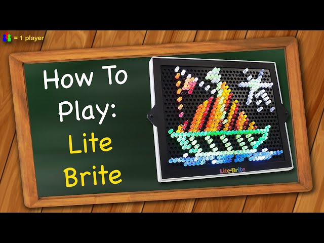 How to play Lite Brite