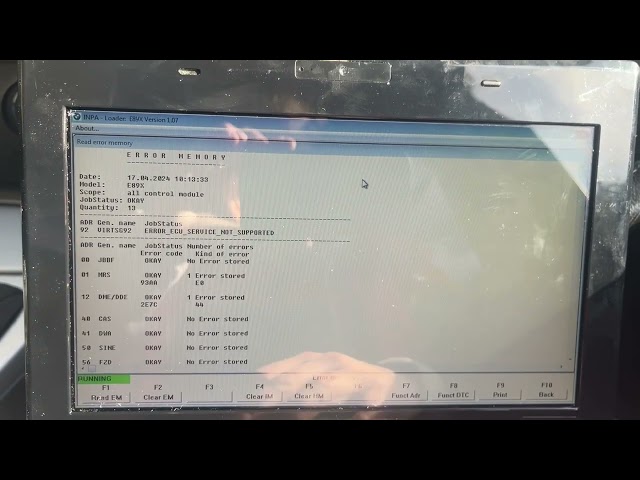 How to use INPA to scan your BMW and clear fault codes!
