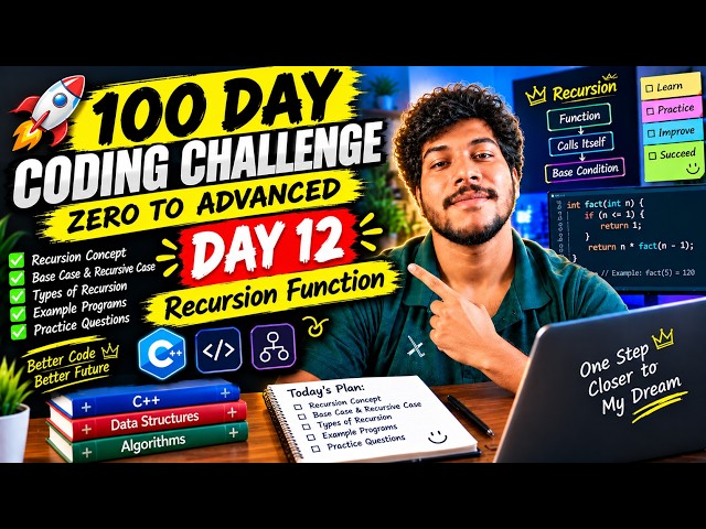 100 Days of Coding Challenge 🔥 Day 12 | Starting My Coding Journey 