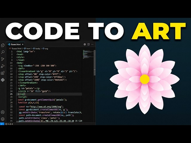 #Flower #html5 #css #javascript #svg #easy #like #share #subscribe