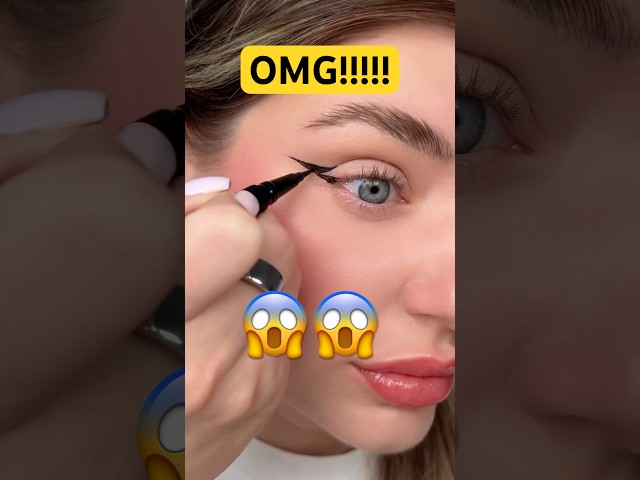 TUTORIAL DE DELINEADO MÁS FÁCIL 😱😱 #maquillaje #shorts
