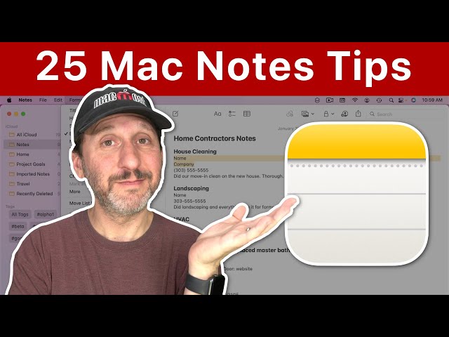 25 Tips For Using Notes On a Mac