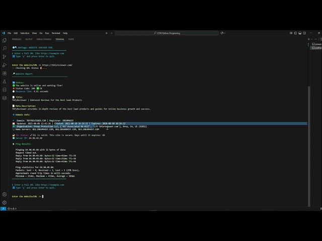 NetSage – Python Network Monitor | CS50P Final Project (CLI Edition)