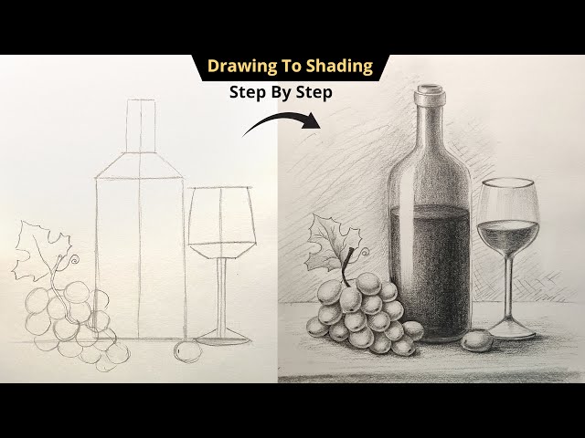 How To Draw Still Life with Pencil Shading Step By Step Drawing for Beginners | Object Drawing