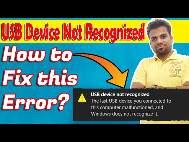 How to Fix USB Device Not Recognized Error in Window 10 for Mouse and Keyboard by Comtutor Govind