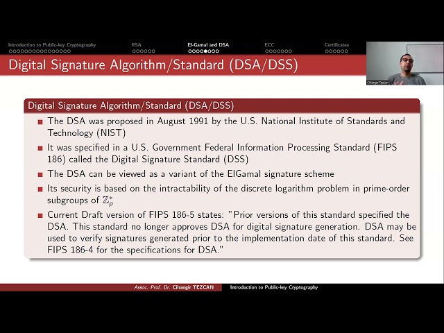 El-Gamal and DSA (Network Security)