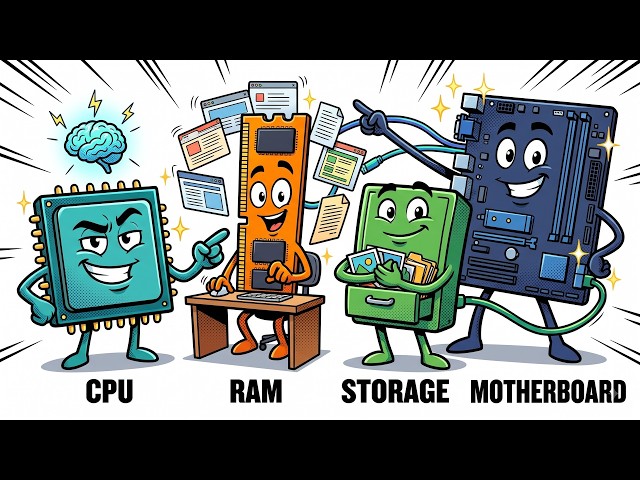 Every PC Component Explained (Part 1): CPU, RAM, Storage & Motherboard