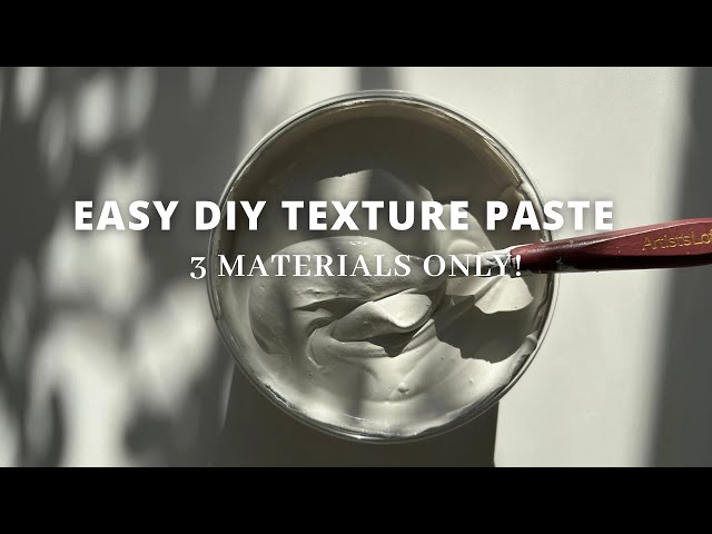 DIY Plaster Mixture Tutorial | Creamy Texture Paste for 3D Plaster Art | Easy Texture Paste Tutorial
