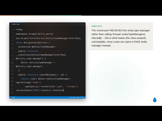 Services and Dependency Injection | Drupal Module Development Tutorial