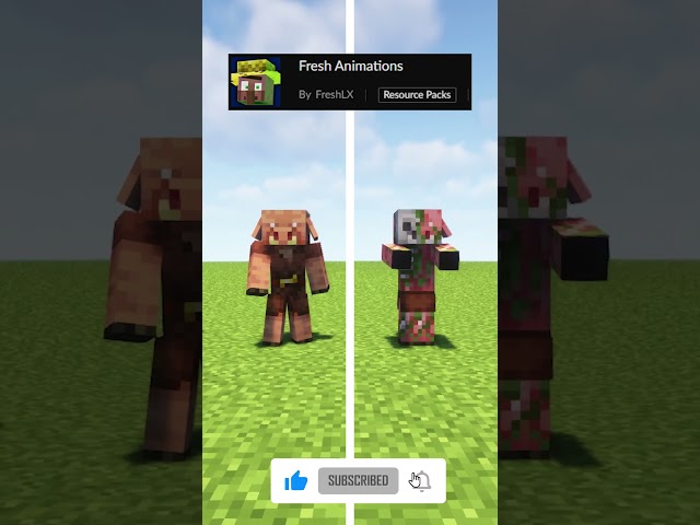 Minecraft Resource Pack Comparisons (Fresh Animations)