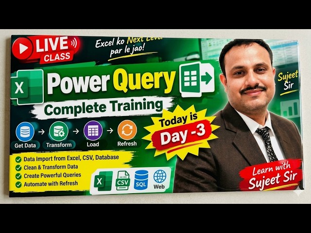 Power Query Complete Course: Day 3 | Excel ko Next Level par le jao!