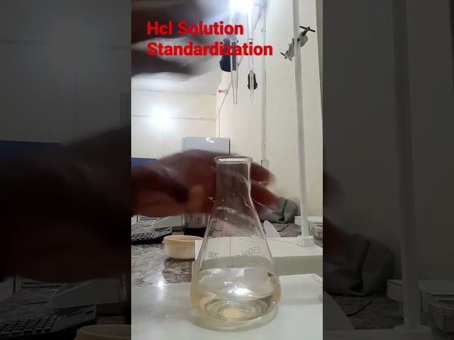 0.1N Hcl Solution, Standardization. 🇮🇳