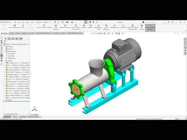 Creating a meat grinder in SolidWorks