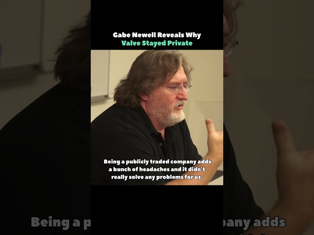 Gabe Newell Reveals Why Valve Stayed Private #shorts #linux #valve #steam #coding #developer