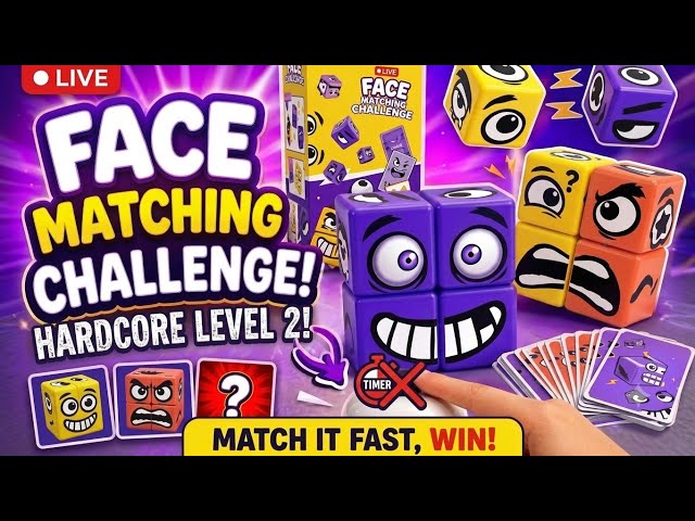 Cognitive Speed Test: Extreme Face Matching Logic & Spatial Puzzle I LIVE 🔴