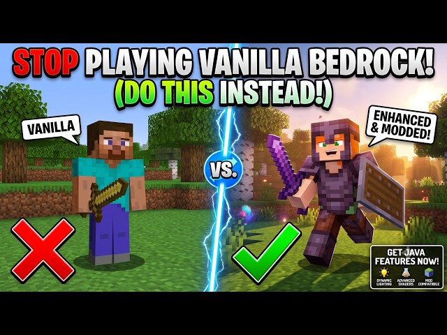 Stop Playing Vanilla Bedrock. (Do THIS Instead)