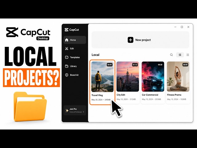 How to Find Local Projects in CapCut