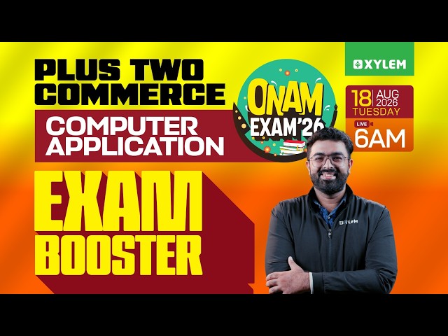 Plus Two Commerce Onam Exam - Computer Application | Exam Booster | Xylem Plus Two Commerce