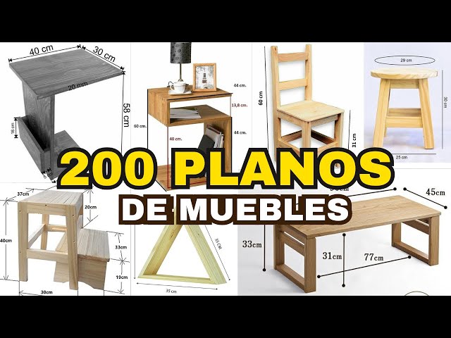 200 Woodworking Plans | Easy Wooden Furniture to Make at Home