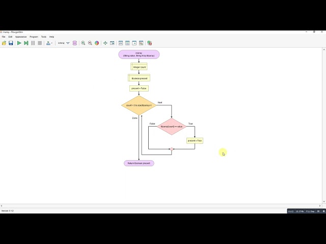 Flowgorithm - In Array?