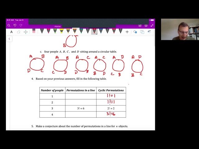 Math Analysis HL Unit 2 Video 9: Advanced Permutations via Investigation #2.1 (Chapter 1.4C)