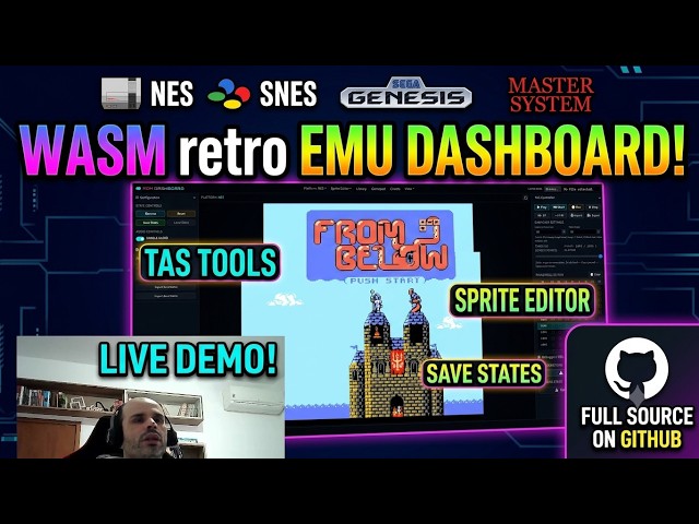 Open Source Tool-Assisted Speedrun (TAS) Web Emulator in WebAssembly (NES, SNES, Genesis)