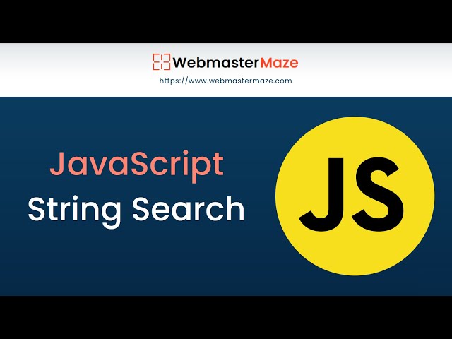 JavaScript String Search