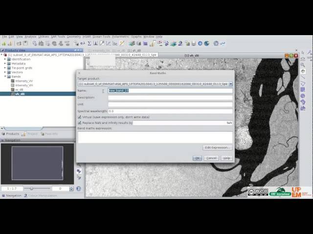 Tutorial - How to use Next ESA Sar Toolbox (NEST) Band Math ?