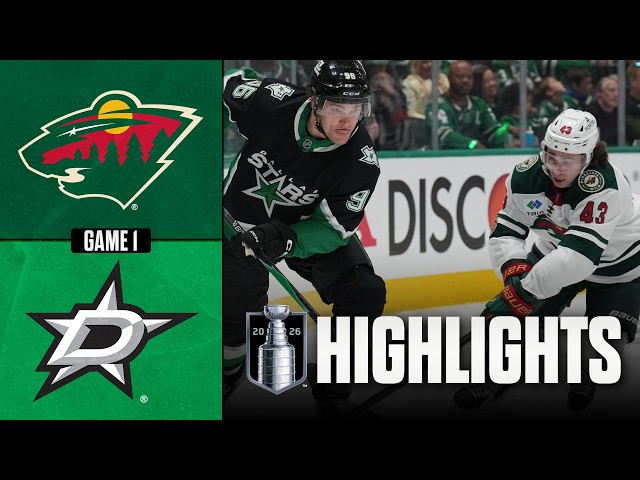 Wild vs. Stars | NHL Playoff Highlights | Game 1 | April 18, 2026