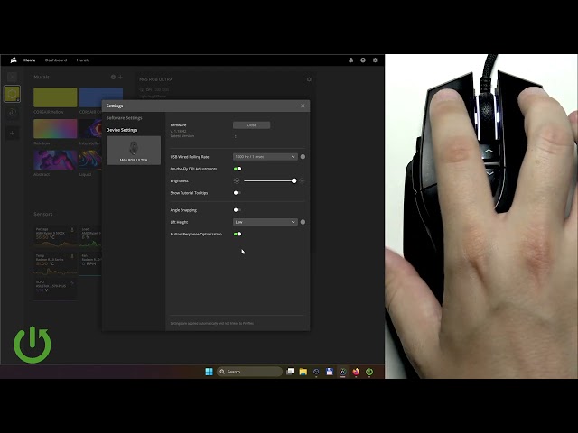 Corsair M65 RGB Ultra – How to Enable Button Response Optimization
