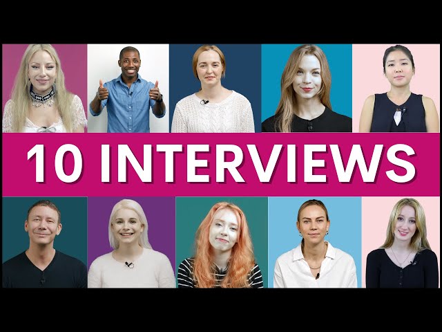 10 Interviews | Learn English Questions and Answers