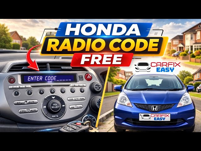 Honda Radio Code FREE — Fast & Easy Guide!
